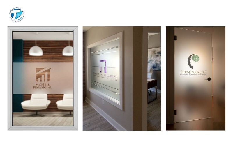 Cá nhân hóa dán kính văn phòng đẹp theo thương hiệu